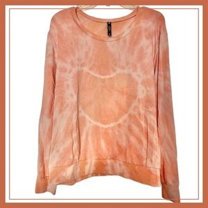 TORRID SLEEP Peach Tie Dye Heart Sweatshirt Super Soft & Comfy Size 2X